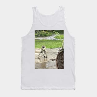 monkey eating rice cake - Kenya Tank Top